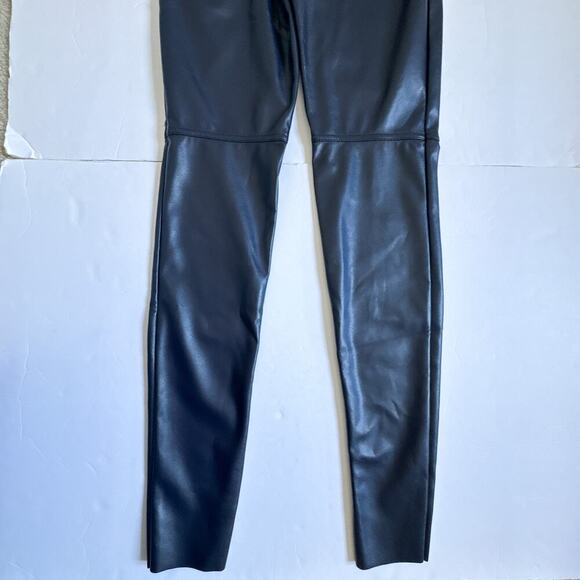 Wolford New Estella Navy Faux Leather Leggings size 36/ US 6 - Picture 11 of 12